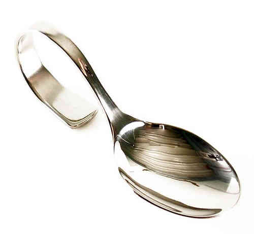 Happy Spoon, die ideale Servieridee für Ihr Amuse bouche, mit gebogenem Stiel