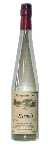 Serie Classic | Kirsch Brand | Brennerei Oberwiesenhof Streit, 0,7l Flasche