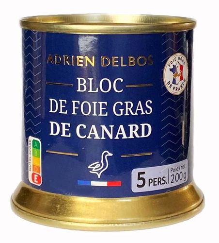 Adrien Delbos | Bloc de Foie Gras de Canard | 200g Dose