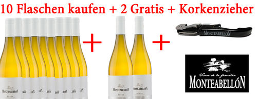 Verdejo 2021 D.O Rueda Monteabellón 10 Flaschen kaufen + 2 gratis + Kellnermesser