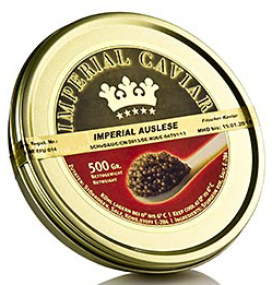 Imperial Auslese Kaviar, Kreuzung Amur x Beluga Stör (schrenckii x huso) 500g