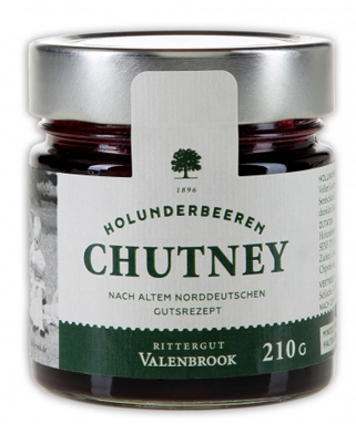 Holunderbeeren Chutney Rittergut Valenbrook (210g) Glas