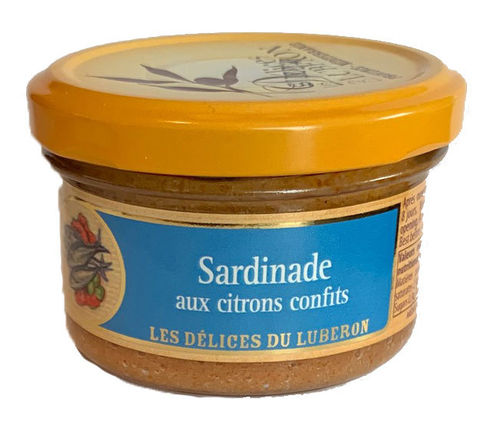 Sardinencreme (Sardinade) mit Zitronenconfit Les Délices du Luberon 90g