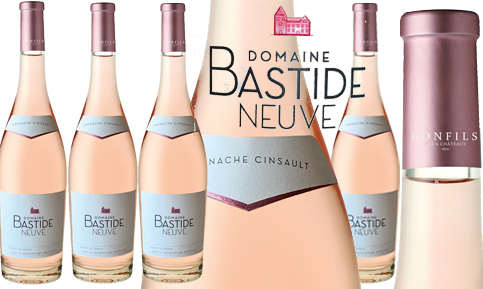 2020 Rosé Wein Domaine Bastide Neuve IGP 6 Flaschen