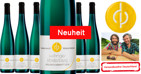 2019 Wiltinger Klosterberg Kabinett Weber Brüder Weingut 6 Flaschen