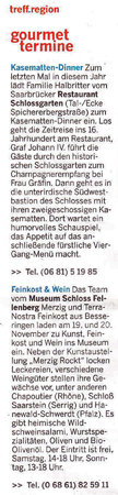 Pressebericht Terranostra-Feinkost in der Saarbrücker Zeitung anlässlich Kunst, Feinkost & Wein 2016\\n\\n01.01.2017 16:54